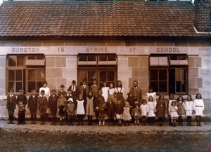An image of Burston School c. 1917. Picture Norfolk - NP00000129
